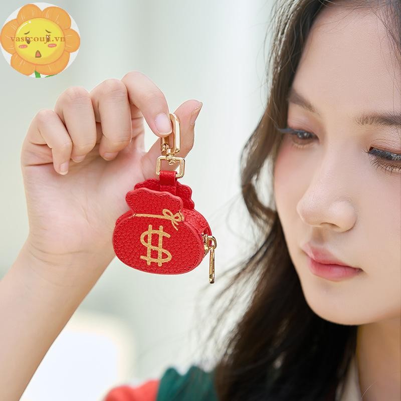 VASTJI 1 Mảnh Quần Áo Thời Trang Phụ Kiện Túi Đựng Tiền Gấu Trúc Hoạt Hình Cá Tính Sáng Tạo Túi Da Móc Khóa Mặt Dây Chuyền Quà Tặng Sinh Nhật VN