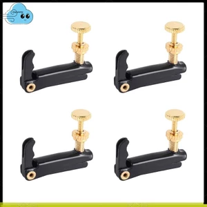 4 Chiếc Violin Fine Tuner Điều Chỉnh Với Đồng Mạ Vít Cho 3 / 4 4 / 4 Kích Thước Đàn Violin Phụ Kiện