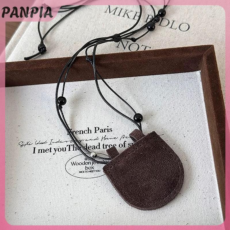 PNPIA-Túi lưỡi liềm đa năng Vòng cổ có thể điều chỉnh cho nữ Thời trang bé gái Cá tính Túi nhỏ Mặt dây chuyền Áo len Dây chuyền Quà tặng