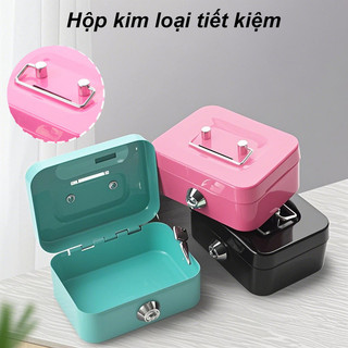 【BabyJoy】Két Sắt Mini Cho Bé,Hộp Đựng Tiền Kim Loại,an Toàn Bảo Mật Chống Trộm,Hộp đựng tiền khóa