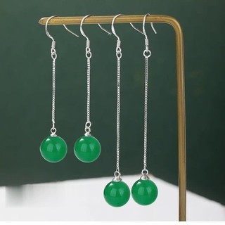 Bông tai ngọc trai bạc sterling đơn giản năm 2024, không gây dị ứng