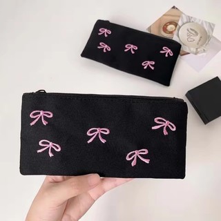 Nơ Văn Phòng Phẩm Túi Dung Tích Lớn Để Bàn Lưu Trữ Phong Cách Hàn Quốc Hộp Đựng Bút Chì Thẩm Mỹ Ins Phong Cách Nơ Túi Đựng Bút Chì Sinh Viên