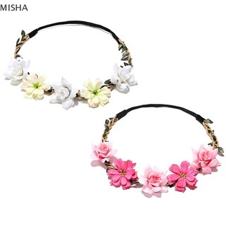 Misa Thời Trang Hoa Ngọt Ngào Cho Nữ Cô Gái Phong Cách Bohemian Hoa Vương Miện Băng Đô Quấn Tóc Dự Tiệc Cosplay Phụ Kiện Tóc