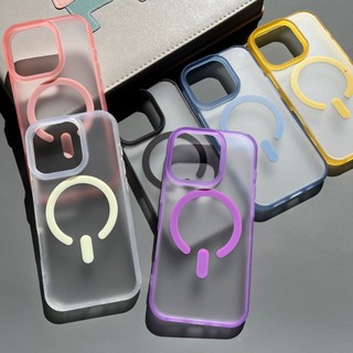Ốp điện thoại cứng Macaron mờ không in ngón tay cho IPhone 17 Air 16 15 14 13 12 Promax Plus Pro Max 11 Độ dày từ tính 16E Vỏ mờ chống trượt Kẹo chống sốc