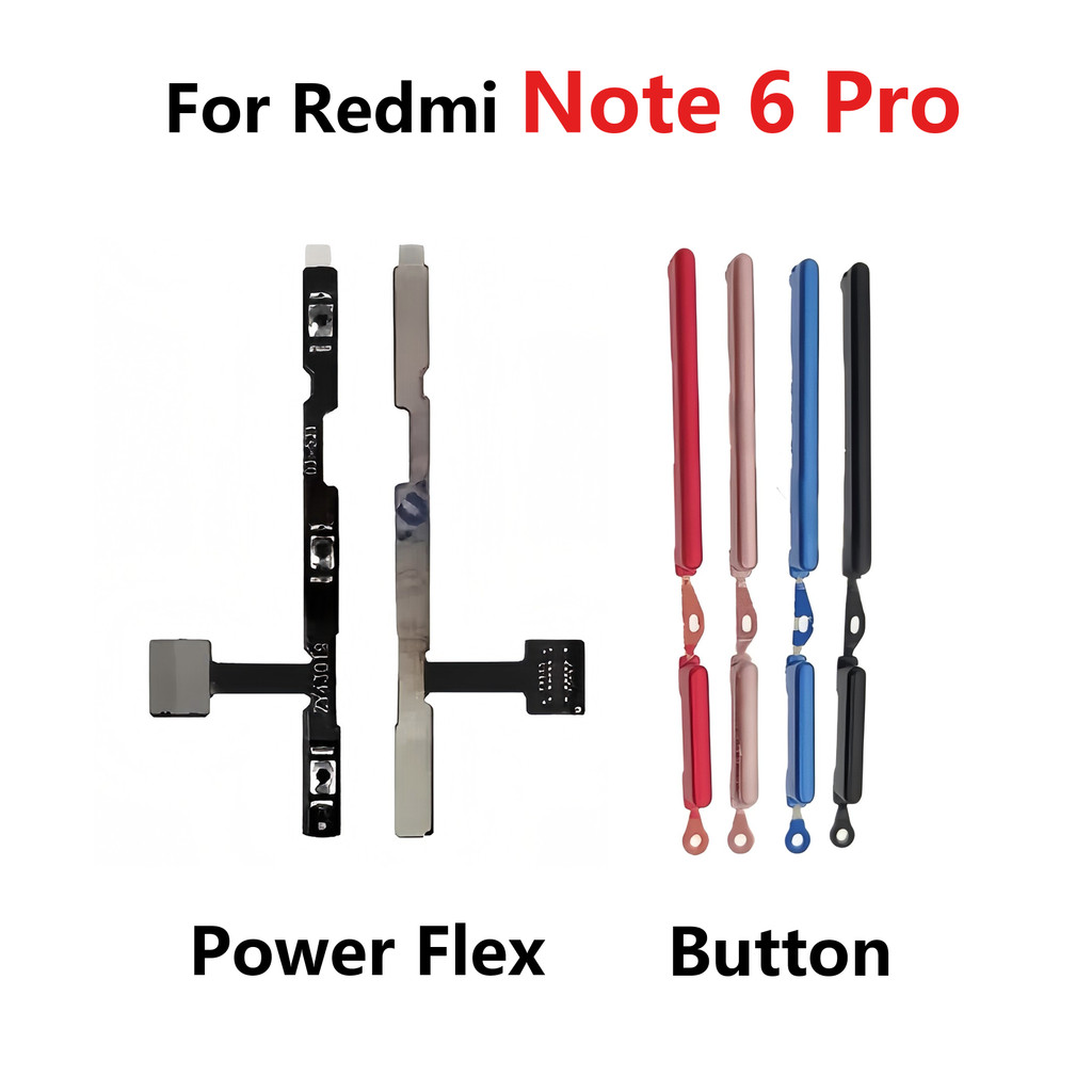 Dành cho Redmi Note 6 Pro Power Volume Button Up / Down Switch On / Off ...