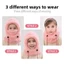 Mũ Balaclava CATMALLER88, Khăn quàng cổ một mảnh ấm áp sang trọng, Mũ trẻ em chống gió dễ thương
