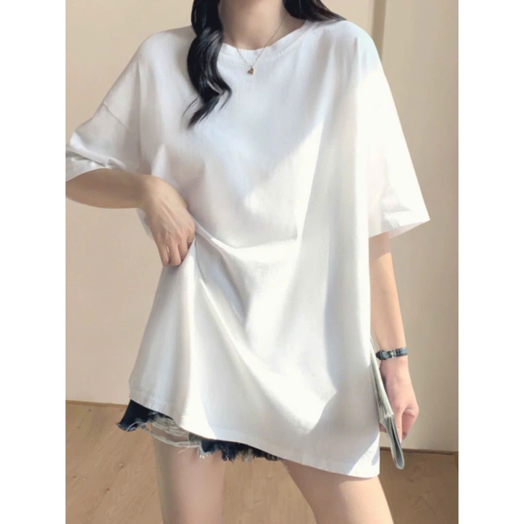 Áo phông trơn nữ tay lỡ unisex, thun nam nữ form rộng, mặc cặp phong cách ulzzang trendy.