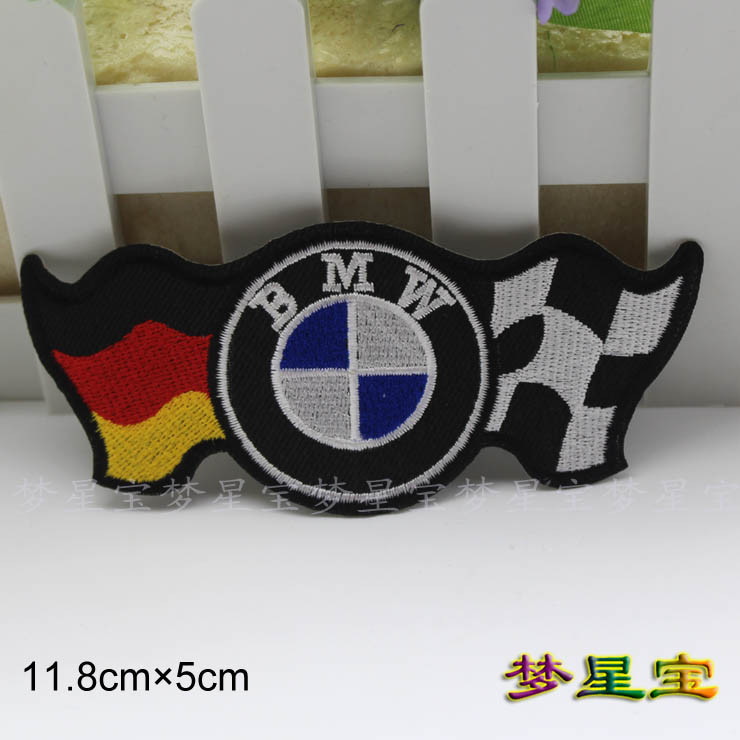 Khâu Trên Sắt Trên Thêu Miếng Dán BMW Đua Xe Thiết Kế Logo Quần Áo Lỗ Sửa Chữa Huy Hiệu Xe Máy Ký DIY Miếng Dán Dành Cho Người Phụ Nữ Túi
