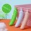 FUHUIOT Dog Biting Stick, Que mài răng chống mài mòn chống cắn cho chó, Hình dạng dưa chuột TPE di động Pet Molar Stick Giảm bớt sự nhàm chán