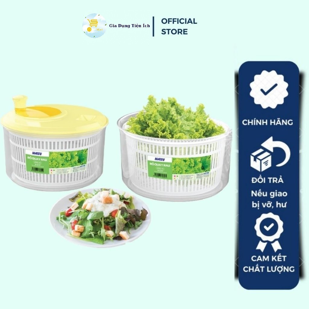 Bộ Quay Rau Nhỏ-Lớn Matsu Duy Tân, Rổ Quay Rau Củ Qủa Tiện Lợi, Cao Cấp ...