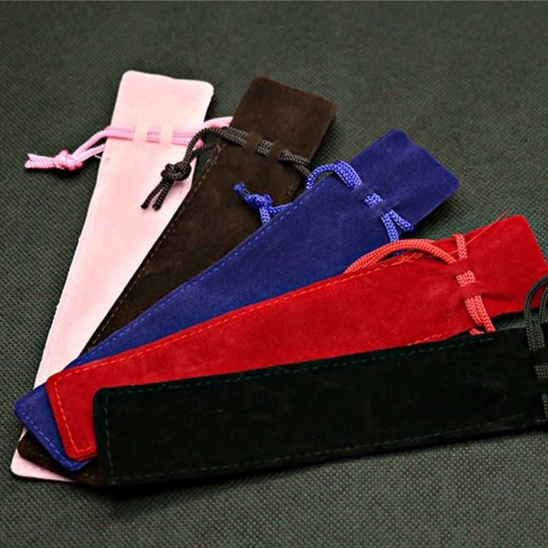 1  Velvet Pen Pouch Drawstring Pen Pouches Pen  Bag Single Pen Holder