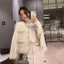 Áo khoác cardigan dạ lông thỏ phối viền ngọc đính cúc sang chảnh (FREESHIP) BA SP24