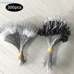 Cheenm 300 Cái / lốc Phao Cao Su Chặn Câu Cá Bobber Chặn Phao Hình Trụ Không Gian B VN