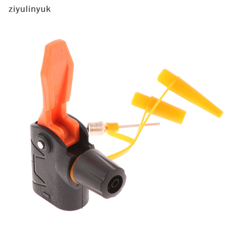Ziyulinyuk 1Pc Bơm Vòi Adapter TPU Cho Máy Bơm Cho Inflag Xe Đạp Bóng Ống Adapter Kép Bơm Phần Phụ Kiện EN