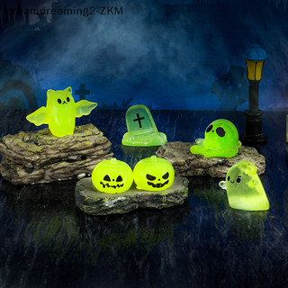 [dreamdreaming] Dạ Quang Trang Trí Halloween Bát Bí Ngô Bộ Xương Ma Micro Phong Cảnh Nhà Búp Bê Đồ trang trí Nội Thất Ô Tô Trang Trí Máy Tính Để Bàn Nhà [zkm]