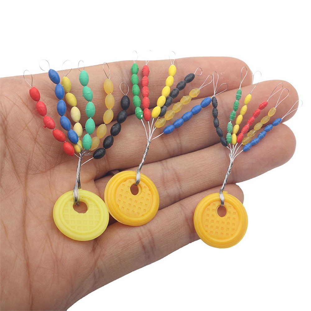 ✨30 Cái / Nhóm Phao Dừng Dòng Chặn Hạt Giàn Khoan Đệm Kết Nối Câu Cá Bobbers