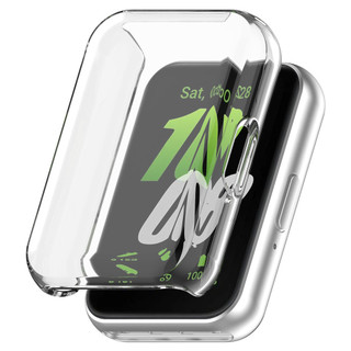 Dành Cho Samsung Galaxy Fit 3 Dây Đeo Ốp Lưng Kính Cường Lực Bảo Vệ Màn Hình Mạ Bao Da Dây Silicon