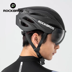 Mũ bảo hiểm xe đạp Rockbros Aero với kính từ tính và vỏ dày - Phù hợp cho cả đường trường và leo núi
