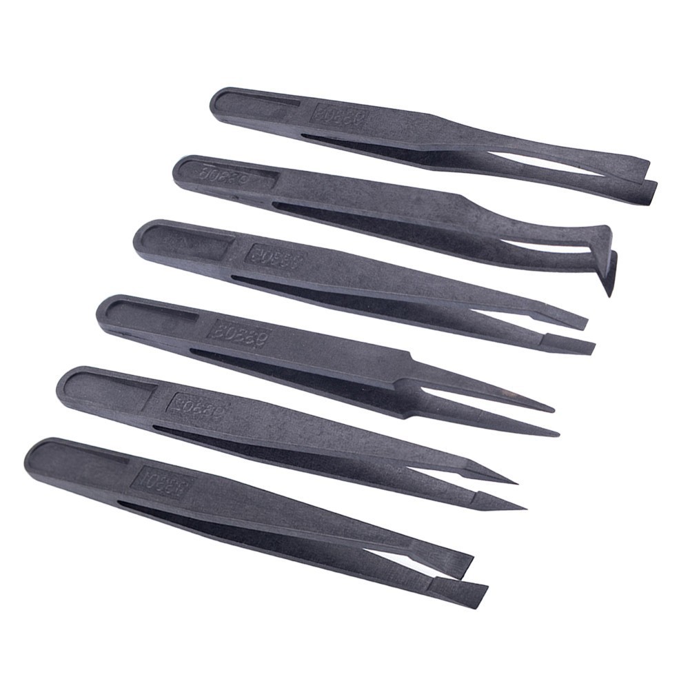[Cosyh] Nhíp sợi Carbon chống tĩnh điện Công cụ sửa chữa công nghiệp bảo trì chính xác