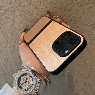 Ốp lưng chống sốc bằng da gỗ nhẹ màu nâu mới 16 Pro MAX cho iPhone 16 15 14 13 12 11 Pro MAX 14 / 15 Plus iPhone XS MAX XR 7 8 Plus 13 / 12MiNi cao cấp chống rơi
