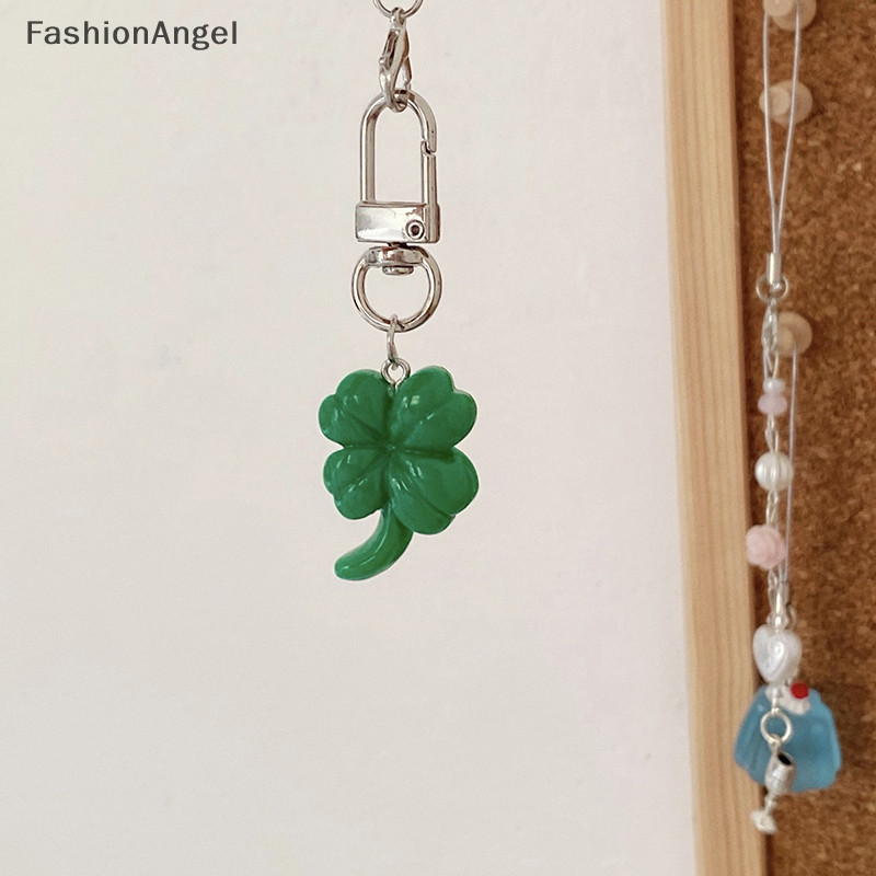 Fashionangel Mới Đơn Giản Bốn Lá Cỏ Ba Lá Móc Khóa Thời Trang Sáng Tạo Tinh Tế Bốn Lá Cỏ Ba Lá May Mắn Móc Khóa Móc Khóa Ngày Lễ Quà Tặng Phụ Kiện TH