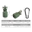 CORALTIDE 6 Bộ dụng cụ Mồi bảo vệ, Dụng cụ câu cá với Carabiner Mực Jig, Mực nang ô thu hút nắp