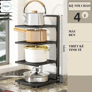 Kệ Nồi Chảo Vung Thớt Điều Chỉnh Gầm Bếp, Bệ Bếp Gọn Gàng, Kệ Bếp Đa Năng