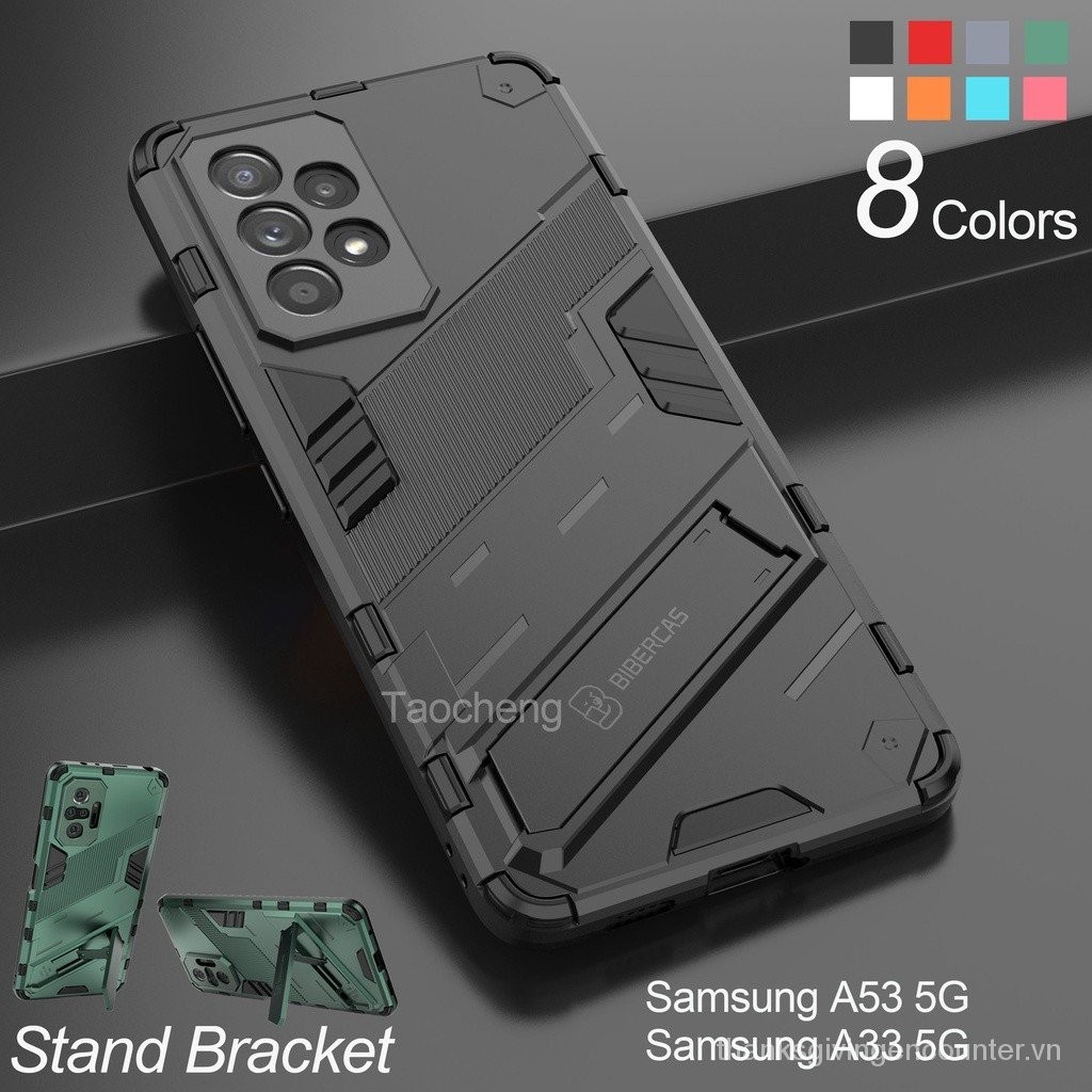 Ốp điện thoại cứng giáp chống sốc với giá đỡ máy ảnh Vỏ bảo vệ cho Samsung Galaxy A53 A33 A73 A13 A23 LTE 4G 5g xpwn