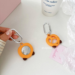 Ốp lưng AirTag cho Apple Tag GPS Case Trẻ em có móc khóa có vòng chống rơi Dây chuyền chống rơi Gấu bánh quy dễ thương