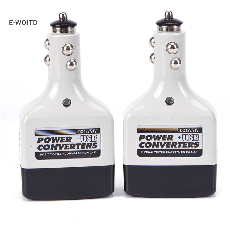Bộ chuyển đổi sạc tự động E-WOITD Bộ chuyển đổi 12V sang AC 220V Nguồn sạc di động có USB HNVN