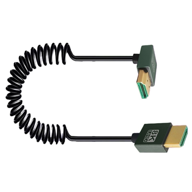 Cáp cuộn tương thích HDMI tốc độ nhanh GODD 8K Linh hoạt 48Gbps HDMI tương thích 2 1 Dây Hỗ trợ và 4K 120Hz cho máy ảnh
