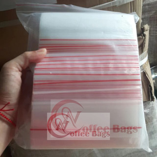 100gr túi zip chỉ đỏ nhiều size(Hàng có sẵn)