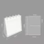 Giá đỡ Photocard CORALTIDE, Album ảnh để bàn đơn giản trong suốt, Trang trí DIY Bộ sắp xếp hình ảnh 3 inch / 3,5 inch