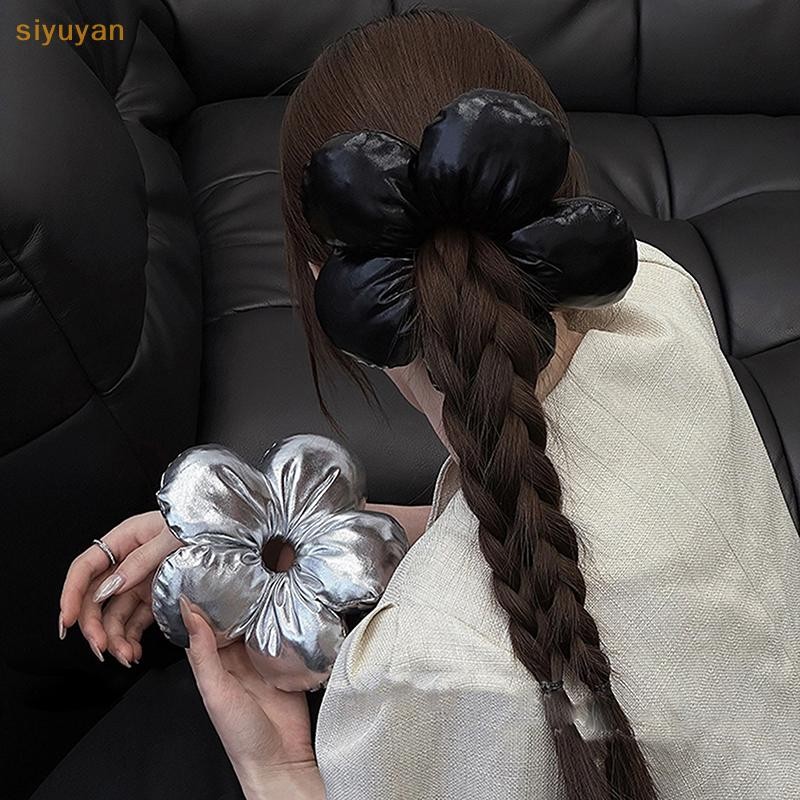 Siyuyan Phóng Đại Hoa Quá Khổ Scrunches Mũ Đội Đầu Nữ Bé Gái Hợp Thời Trang Co Giãn Tóc Ngọt Ngào Đa Năng Phụ Kiện Tóc Quà Tặng VN