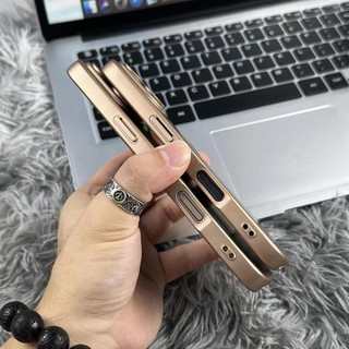 Ốp Điện Thoại mờ Sơn kim loại Sa mạc vàng Vỏ Chống Sốc Mềm Cho iPhone 16 Pro Max 15 14 13 12 11 Pro Max