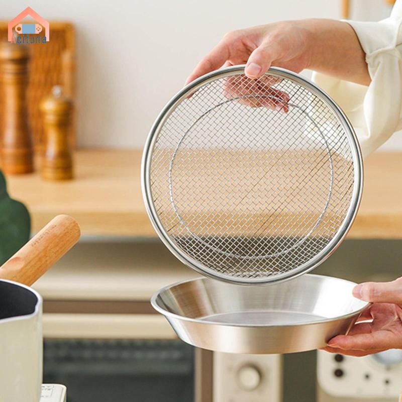 1 Máy Tính Thép Không Gỉ Chiên Khay Dầu Giỏ Lưới Chiên Nướng Thực Phẩm Lọc Nhà Bếp