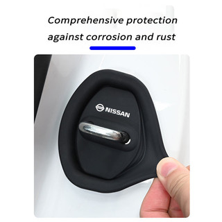 Nissan car door Anti-collision silicone pad Cover Door Lock Damping Silence Soundproof Pads for Nissan Rogue SUV GT-R  Rogue Sport Ariya  Altima Frontier
