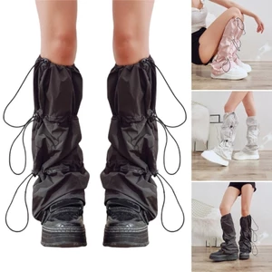 Exhila Thời Trang Chân Dành Cho Nữ Dây Rút Baggy loe Chân Ấm Áp Dạo Phố