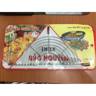 Vỉ gác chảo inox tiện lợi, khay chiên ráo dầu dùng cho món chiên rán sạch sẽ gọn gàng #A156/222