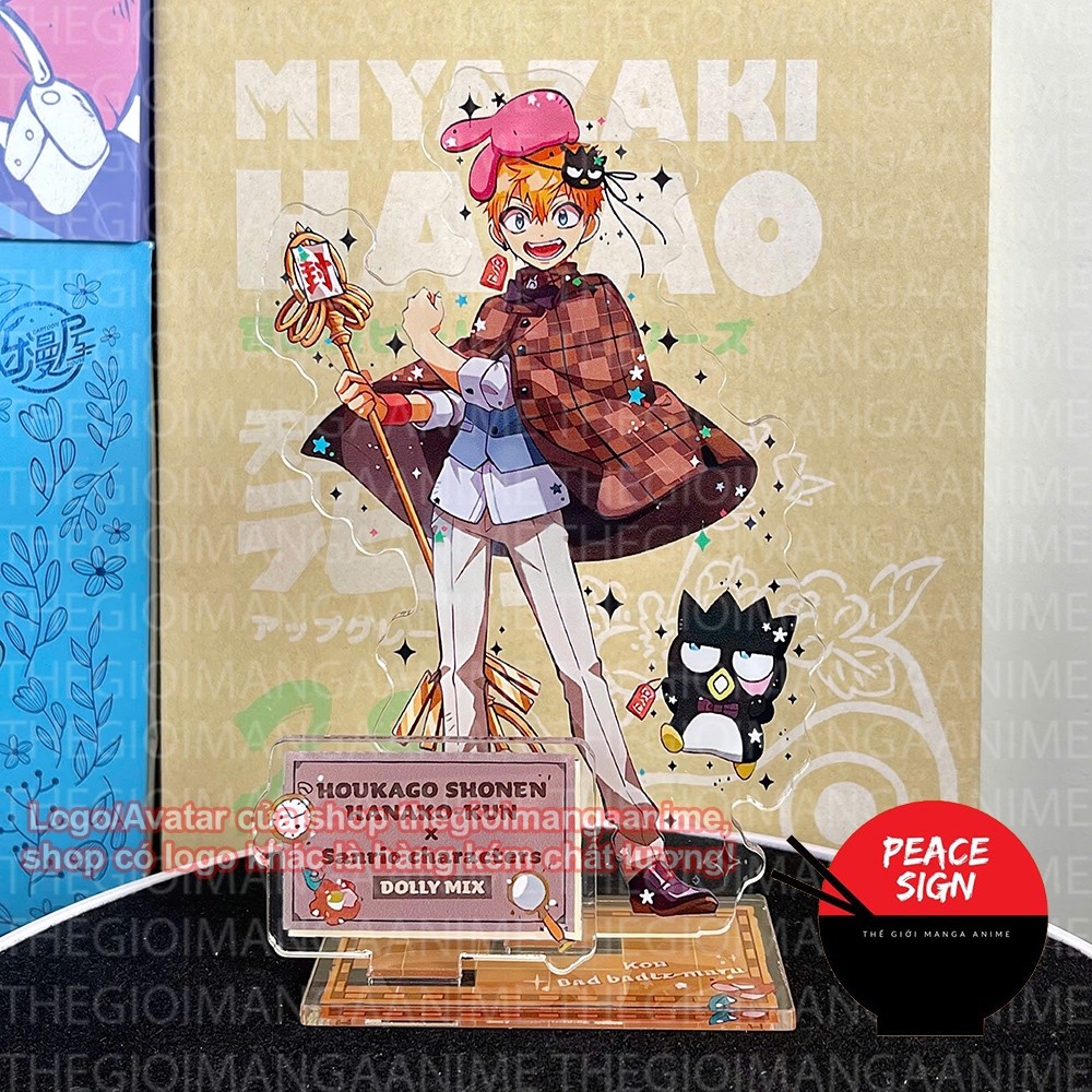 Mô hình Standee CẬU MA NHÀ XÍ HANAKO-KUN ver SANRIO Toilet-bound Jibaku Shounen Hanako-kun in hình anime chibi