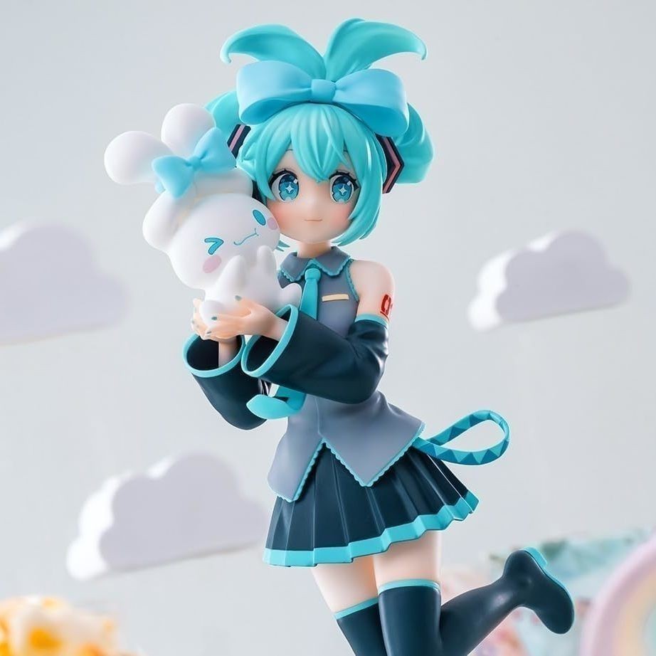 Anime Hatsune Miku X Cinnamoroll Hình Q Phiên Bản Nhân Vật Hành Động Mẫu Xe Trang Trí Đồ Trang Trí Đồ Chơi Búp Bê