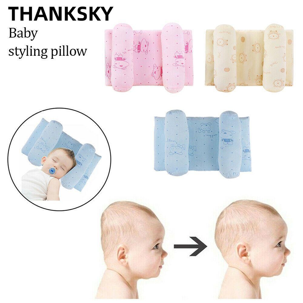 THANKSKY Gối ngủ cố định đầu chống lăn phẳng mềm mại nhiều màu tùy chỉnh cho trẻ sơ sinh