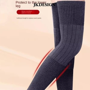 Jkdesign Chân Ấm Áp, Miếng Lót Nẹp Đầu Gối Bảo Vệ, Len Cashmere Đen / Xám Ấm Đầu Gối Đầu Gối