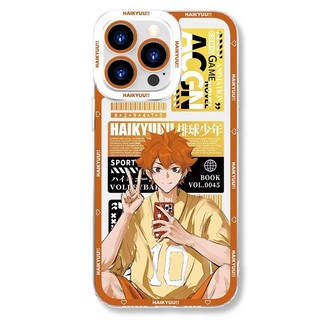 Haikyuu Oya Bóng Chuyền Anime Vỏ Cho IPhone 16 15 Pro Max Plus 11 12 13 14 Promax Phim Hoạt Hình Mềm Trong Suốt Mắt Thiên Thần Vỏ Điện Thoại Dễ Thương