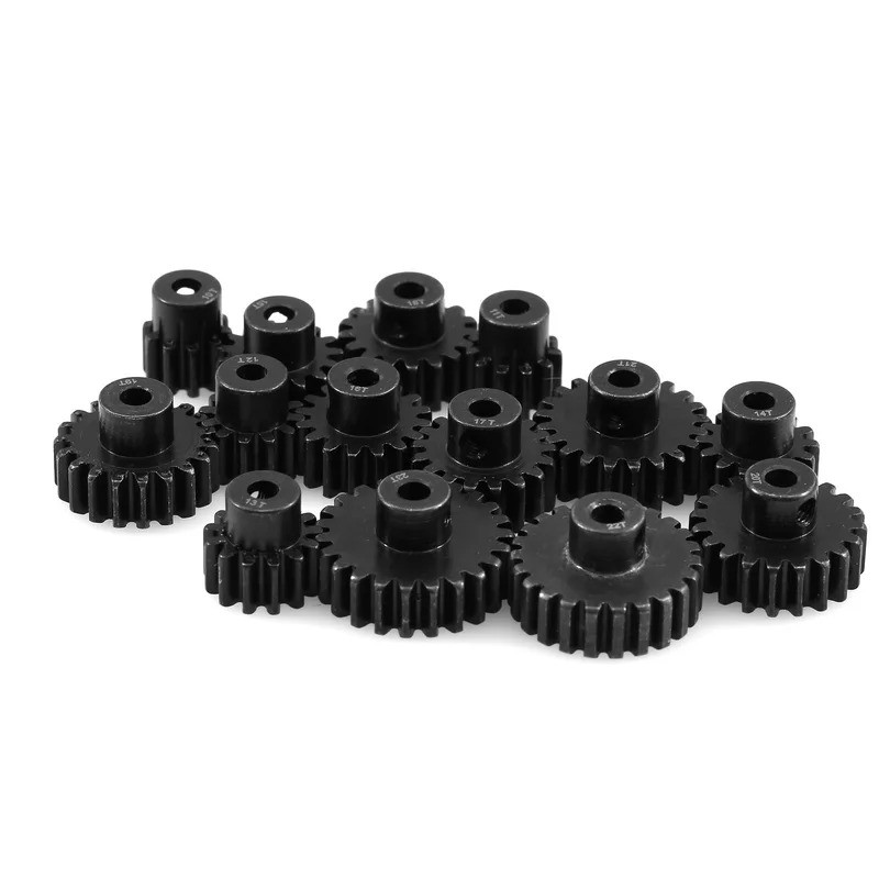 Bánh Răng Động Cơ 0.8M 32P 3.175mm 10-11-12-13-14-15T-16-17-18-19-20-21-22-23-24T 45 # Bánh Răng Thép Cứng Cho Xe RC 1 / 10
