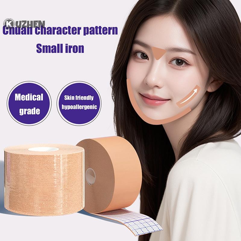 KUZHEN 5M / Cuộn Băng Cho Mặt Cổ Chữ V Nâng Mắt Xóa Nếp Nhăn Miếng Dán Băng Chăm Sóc Da Mặt Co Giãn Băng Dụng Cụ HOT