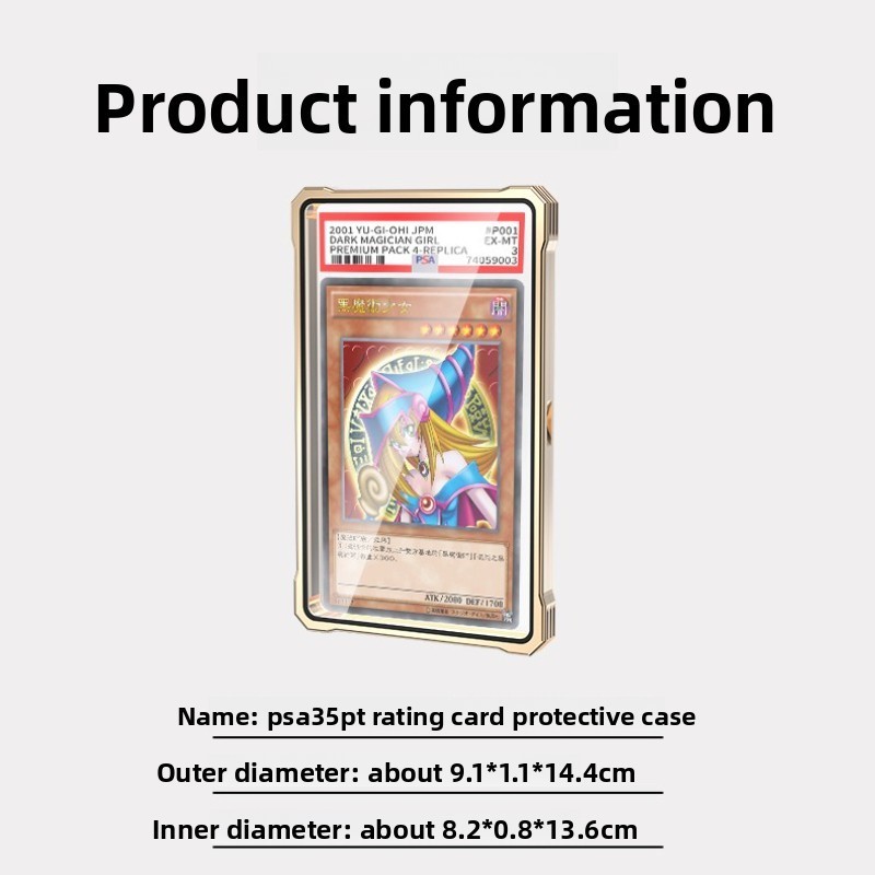 Vỏ bảo vệ thẻ phân loại bằng hợp kim nhôm cho thẻ phân loại PSA / CGC, thẻ giao dịch chống tia cực tím & chống trầy xước Giá đỡ từ tính Thẻ được phân loại Bảo vệ thẻ giao dịch từ tính có thể xếp chồng lên nhau