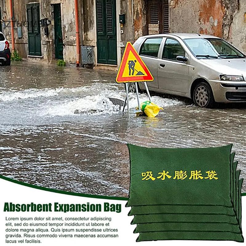 ZTHOME Túi cát thấm nước chống lũ lụt, có thể tái sử dụng cho gia đình, cửa nhà để xe, tầng hầm, hấp thụ nước hiệu quả HOT