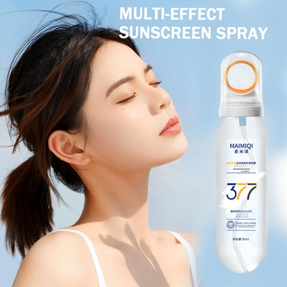 377 Xịt Chống Nắng Spf50 + Dưỡng Ẩm Làm Trắng Da Cổ Xịt Chăm Sóc Da Mặt Cơ Thể B2f3