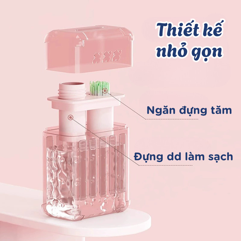 Hộp 240 Dây Vệ Sinh Lỗ Xỏ Khuyên Tai Hương Bạc Hà, Hoa Hồng, Que Vệ Sinh Lỗ Tai Khử Mùi